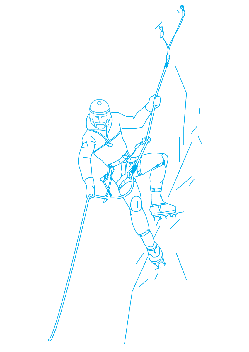 Картинка с альпинистом для раздела "Восхождения"